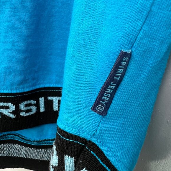 Spirit Jersey Clarke University T Shirt XS Adult Dubuque IA Blue Spellout Loose - Picture 4 of 7